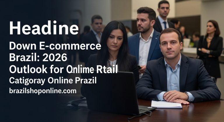 Brazilian e-commerce dashboard with logistics icons and market trend indicators.