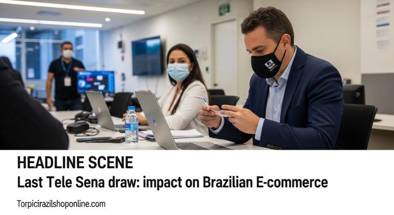 Ilustração de compras online associadas a sorteios no Brasil