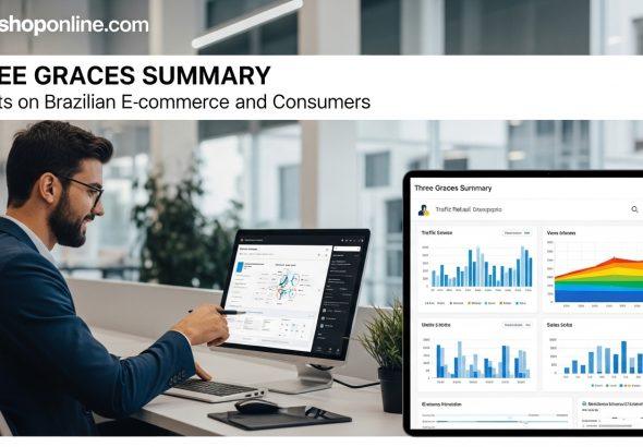 Painel analítico de e-commerce com dados de audiência refletindo BBB 26.